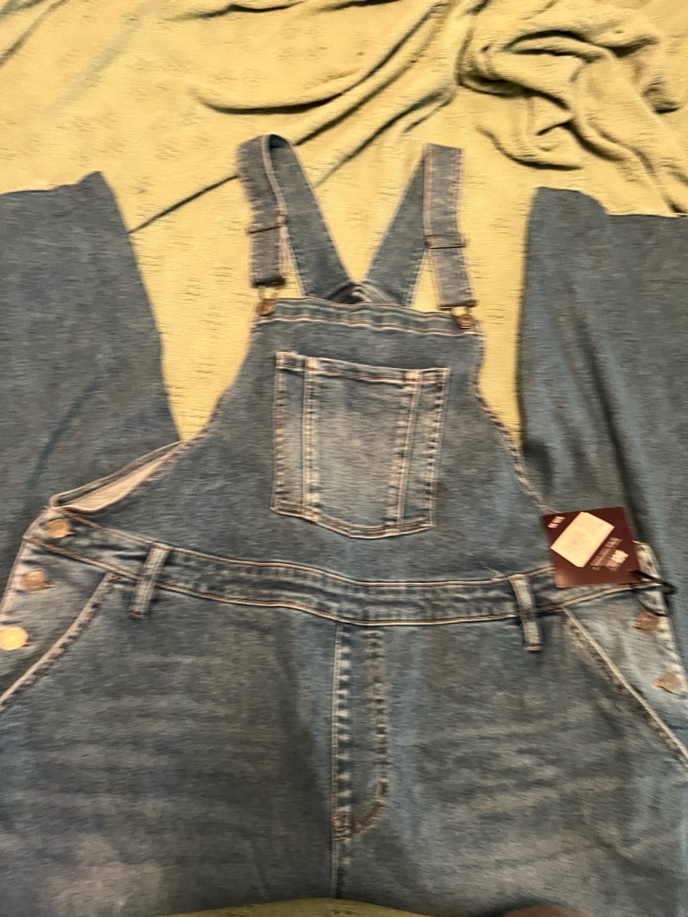 Ava & Viv Dark Blue Denim Overalls with Tag